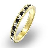 Simulated Garnet and Clear Swarovski Crystal Band