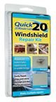 Quick 20 Windshield Repair Kit: Fix Rock Chip, Stone Crack, Star Damage, Bullseye Break& Stone Damage - Rv, Car, Automobile, Truck, Glass& More