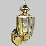 Progress Lighting BrassGuard Lanterns Polished Solid Brass One-Light Wall Lantern ,11-3/4,, H, - P57