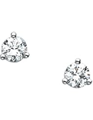 Pair 1/4 CT TW 14K White Gold Diamond Earring