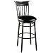 Cottage Counter Stool (Rubbed Black) (39" H x 18.5" W x 19" D)
