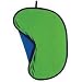 Flashpoint 6' x 7' Collapsible Disc Background, One Side Chroma Blue and One Side Chroma Green, with Carrying Case.