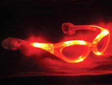RED LED Flashing Sunglasses Light Up with 3 Different Settings