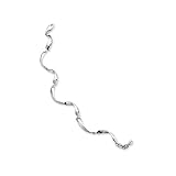 0.04 cttw White Ice(tm) Sterling Silver Satin and Polished Diamond Bracelet