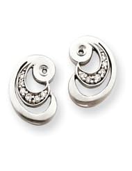 Ann Harrington Jewelry 14k White Gold .16 Ct Tw Diamond Earring Jackets