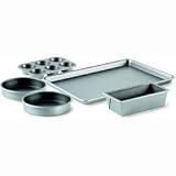 (#`^ HOT) Cheap Calphalon 5-pc. Nonstick Nonstick Bakeware Set, Gray