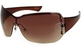 GUCCI 1825 STRASS LEU CHOCOLATE BROWN GRADIENT SUNGLASSES by