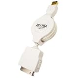 Cables Unlimited Retractable iPod, iPhone USB Charge and Synch Cable (White ....