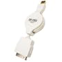 Cables Unlimited Retractable iPod/iPhone USB Charge and Synch Cable - White