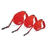 Flexi Classic 3 Retractable All Belt Leash For Dogs Up To 150lbs. (Black)