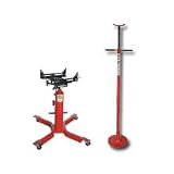 1,000 lb. High Lift Transmission Jack w/Free 3/4 Ton Single Post Underhoist Stand (MTN2156SP) Category: Automotive Jacks
