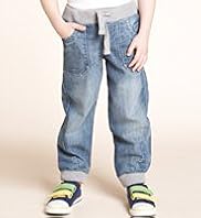 Cotton Rich Twisted Pull On Jeans