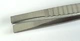 Wiha Standard Tweezers 100mm Length Flat Blunt End With Grip Panel(Pack of 1)