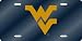 West Virginia Mountaineers Blue Laser Cut License Plate - SET OF 6 - Sports Merchandise