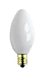5 Watt C7 Ceramic White Replacement Light Bulb/ Christmas and Holiday Bulb