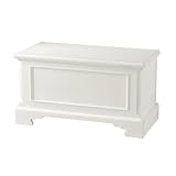 New England White Blanket Box Ottoman Shabby Chic