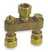 Industrial Grade 1RLU5 Anti Sweat Toilet Valve, 1/2 In, Brass