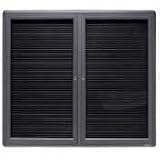 Quartet 2964LM Quartet 2-Door Enclosed Magnetic Directory, 48 x 36, Black, Gray Frame