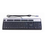 HP Standard Keyboard - PS/2 - Silver / Black