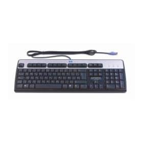 HP Standard Keyboard - PS/2 - Silver / Black