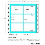 東洋印刷 タックフォームラベル 11 5/10インチ ×11インチ 6面付(1ケース500折) TLA11AB