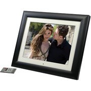 SmartParts 10.4" Digital Picture Frame (Stylish black wood frame)