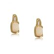 Opal and Diamond Classic Earrings in 14 Karat Yellow Gold