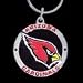 St Louis Cardinals Round NFL Football Keychain