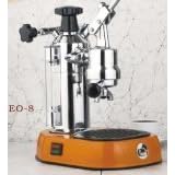 La Pavoni Europicolla EO-8 Espresso Machine with Orange Base