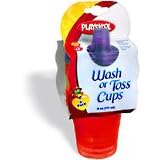6 PACK WASH OR TOSS CUPS 6oz BY PLAYSKOOL