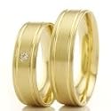 Eheringe Trauringe Gold 585 Gelbgold mit Brillant (Paarpreis)