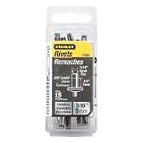Stanley PTT64 15-Pack 3/16-Inch x 1/4-Inch Stainless Steel Rivets