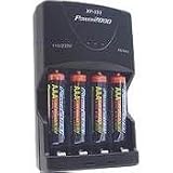 Power 2000 XP350 AAA Charger, with 4 AAA rechargr Power 2000 XP350 AAA Charger with 4 Rechargeable Batteries, by Vidpro