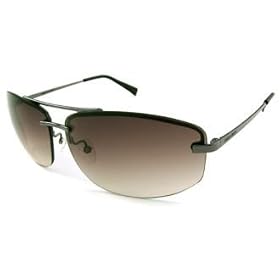 GIORGIO ARMANI 498 GA 498/S KJ1 GUNMETAL RIMELSS SUNGLASSES