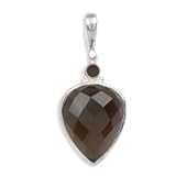 .925 Silver & Smoky Quartz Pendant
