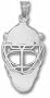 Goalie Mask 1" Pendant - Sterling Silver Jewelry