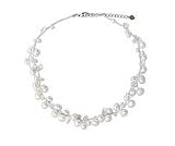 Pearl strand necklace, 'River of Snow'