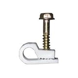 Grip-Clip™ Single Cable Mounting Clip, White, 100ct
