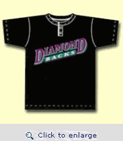Arizona Diamondbacks Youth 2 Button Team Jersey T-shirts By Majestic Athletic Size Small