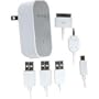 White Dual USB AC Charging Kit