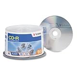 VER94691 CD-Recordable Discs, 52x, 700MB/80Min, Branded, Spindle, Silver, 50/Pk