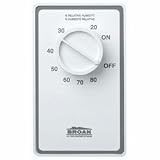 Broan DH100W Dehumidistat 24V/120V Bath fan control