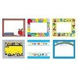 Teacher Created Resources 9011 Standard series self-stick name tag pack, 4 designs, 192 tags/pack