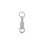 Nickel Plated Valet Key Chain - Engravable