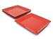 Waechtersbach Fun Factory Cherry Red Square Dinner Plates Set of 4