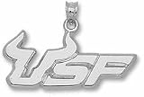 South Florida Bulls 1/2 USF Horn Pendant - Sterling Silver Jewelry
