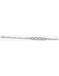 7mm X 2mm 14k Imported Cubic Zirconia Set Bracelet 7"