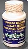 Ginkgo Biloba, Grape Seed and Wisconsin Ginseng
