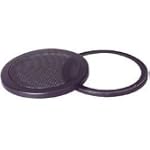 8" 2-Piece Steel Mesh Speaker Grill - Black