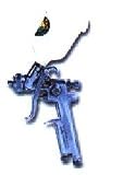 Conventional Spray Gun Gravity Feed Detail - .8mm
